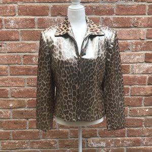 Leopard Metallic Jacket